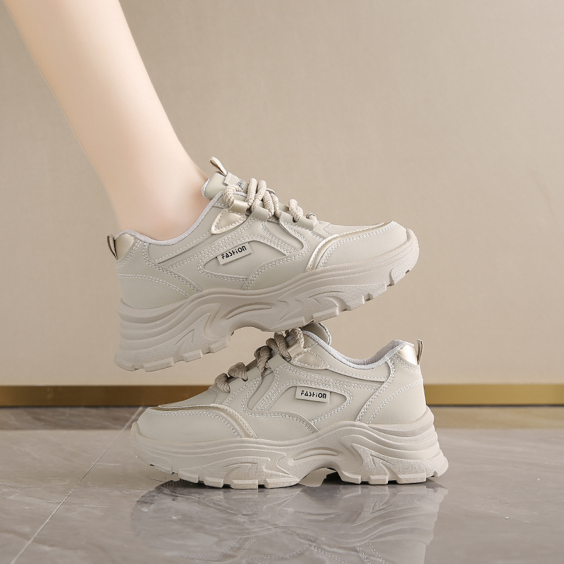Women's Leather Low-Top Dad Sh - Running Shoes Women recension och pris