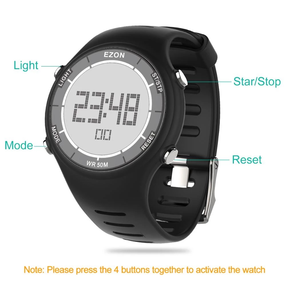 EZON New Fashion Woman Digital - Running Watch recension och pris
