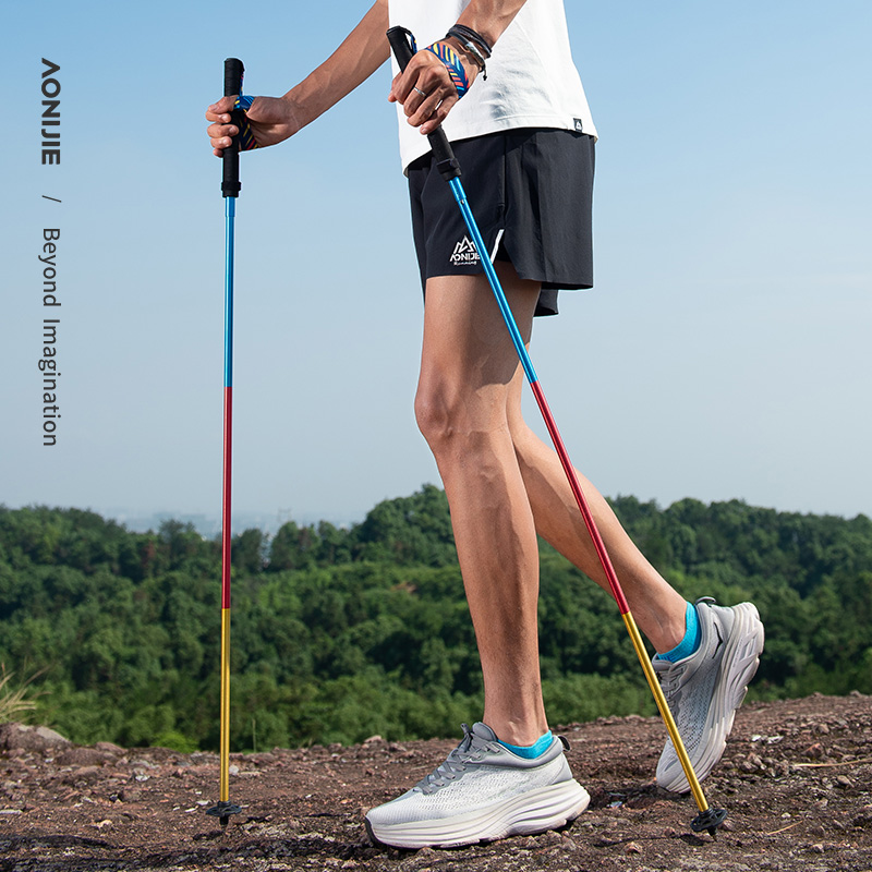 2pcs AONIJIE Folding Outdoor Q - Trekking Pole Carbon recension och pris