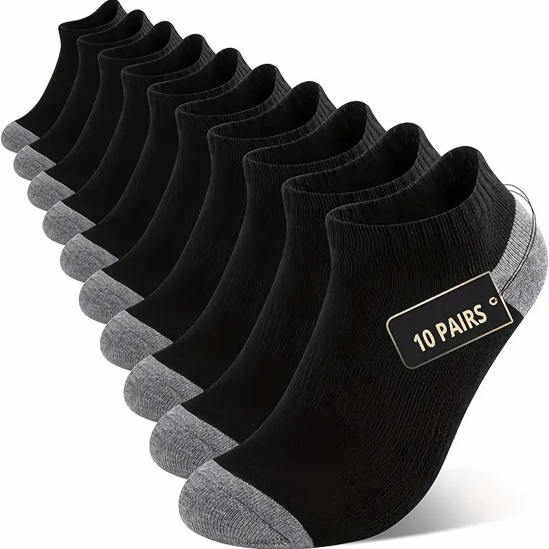 10/30 Pair Neutral Solid Color - Sports Socks recension och pris