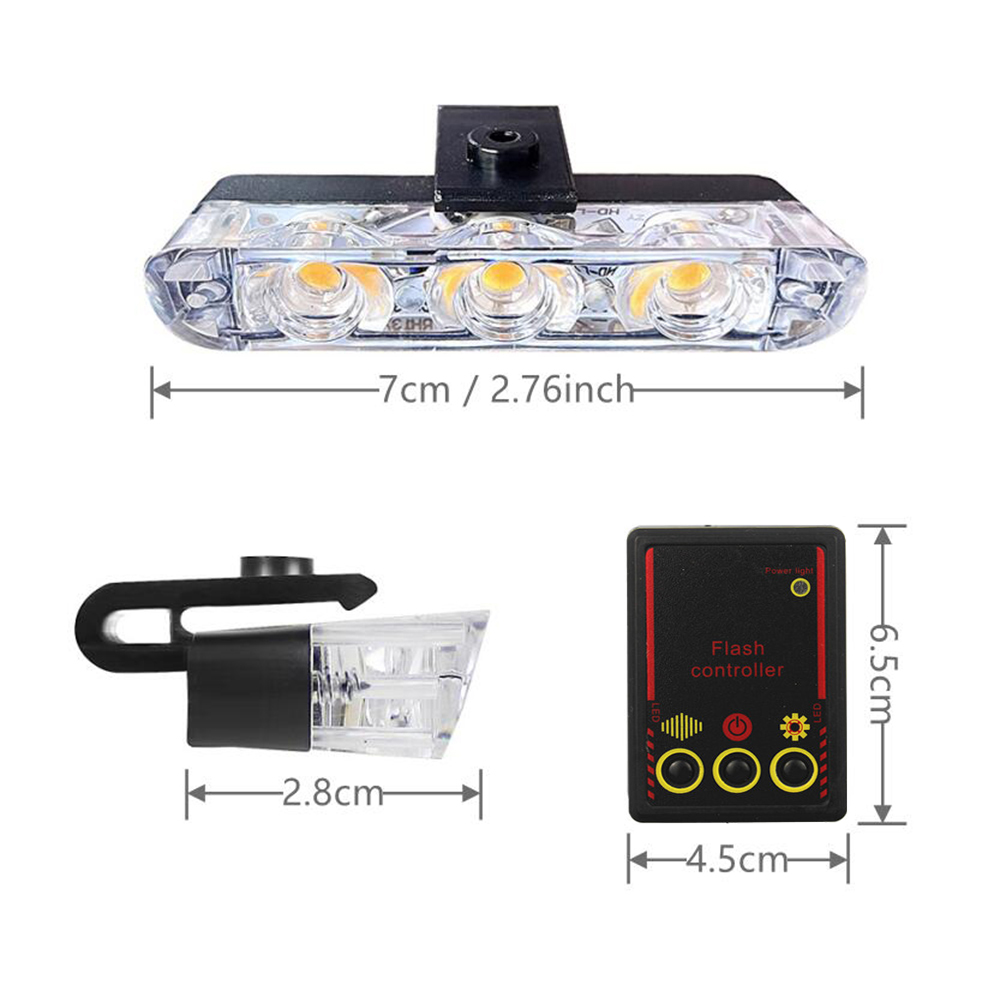 12V Car Grille Strobe Light He - Running Headlamp recension och pris