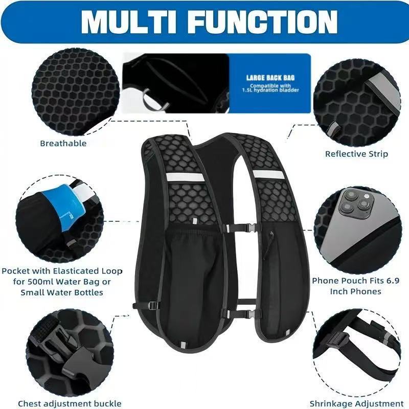Unisex Running Vest Water-Resi - Hydration Vest recension och pris