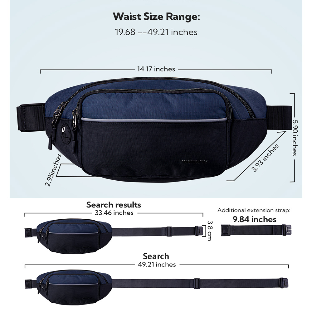 WATERFLY Fanny Pack Waist Bag  - Running Belt recension och pris