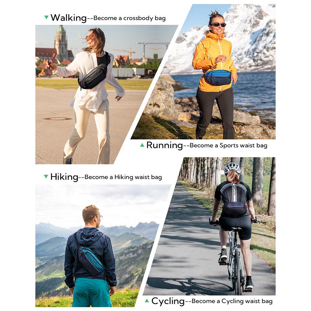 WATERFLY Fanny Pack Waist Bag  - Running Belt recension och pris