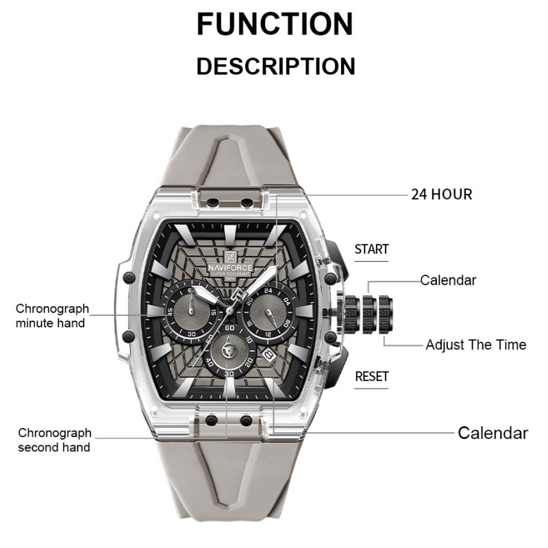 NF6113 NAVIFORCE Men's Multifu - Running Watch recension och pris